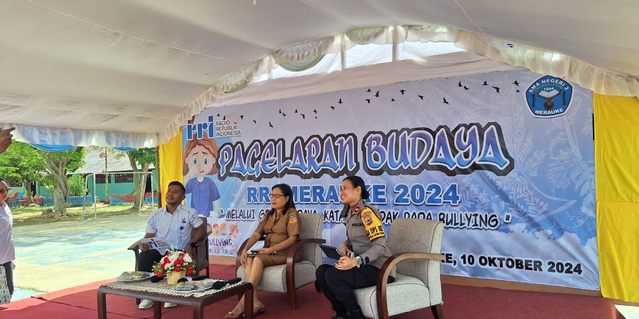 Pagelaran Budaya RRI MERAUKE TAHUN 2024 DI SMAN 3 MERAUKE